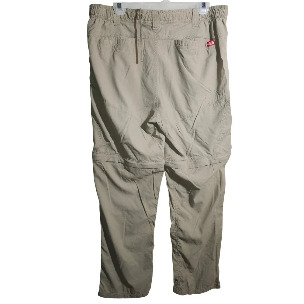 The North‎ Face Mens Convertible Hiking Cargo Pants Khaki Tan Size Large Long